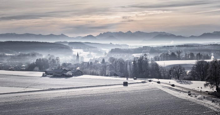 Morning on Winter Landscape